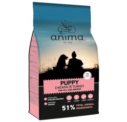 Anima Puppy Chicken & Turkey 14kg Anima Puppy Chicken & Turkey 14kg