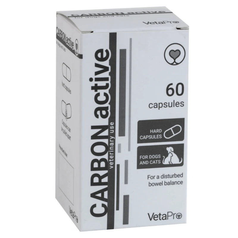 VETAPRO CARBON ACTIVE 60CAPS ΓΙΑ ΤO ΠΕΠΤΙΚΟ ΣΥΜΠΛΗΡΩΜΑΤΑ ΔΙΑΤΡΟΦΗΣ & ΒΙΤΑΜΙΝΕΣ ΣΚΥΛΟΥ