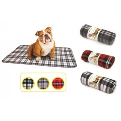 Κουβέρτα Σκύλου Croci Tartan Fleece Τυχαία Χρώματα  140x100cm Κουβέρτα Σκύλου Croci Tartan Fleece Τυχαία Χρώματα  140x100cm