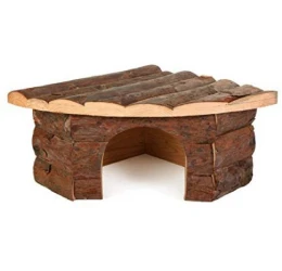 Ξύλινο Σπιτάκι Γωνιακό Croci για Τρωκτικά 42x15x30cm