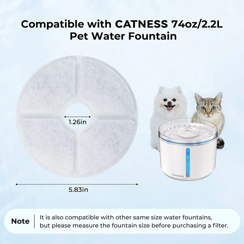 Ανταλλακτικό φίλτρο για Σιντριβάνι Dogness Water Fountain 2LT (3τμχ) ΓΑΤΕΣ