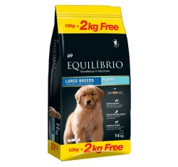 Equilibrio Puppy Large Breed 14kg (12kg +2kg Δώρο)