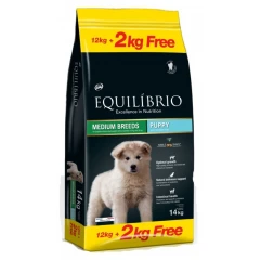 Equilibrio Puppy Medium Breed 14kg (12kg +2kg Δώρο) Equilibrio Puppy Medium Breed 14kg (12kg +2kg Δώρο)