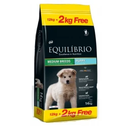 Equilibrio Puppy Medium Breed 14kg (12kg +2kg Δώρο) Equilibrio Puppy Medium Breed 14kg (12kg +2kg Δώρο)