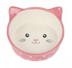Happy Pet Κεραμικό Μπολ Γάτας Polka Pink 13x15x6cm Happy Pet Κεραμικό Μπολ Γάτας Polka Pink 13x15x6cm