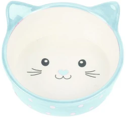 Happy Pet Κεραμικό Μπολ Γάτας Polka Blue 13x15x6cm Happy Pet Κεραμικό Μπολ Γάτας Polka Blue 13x15x6cm