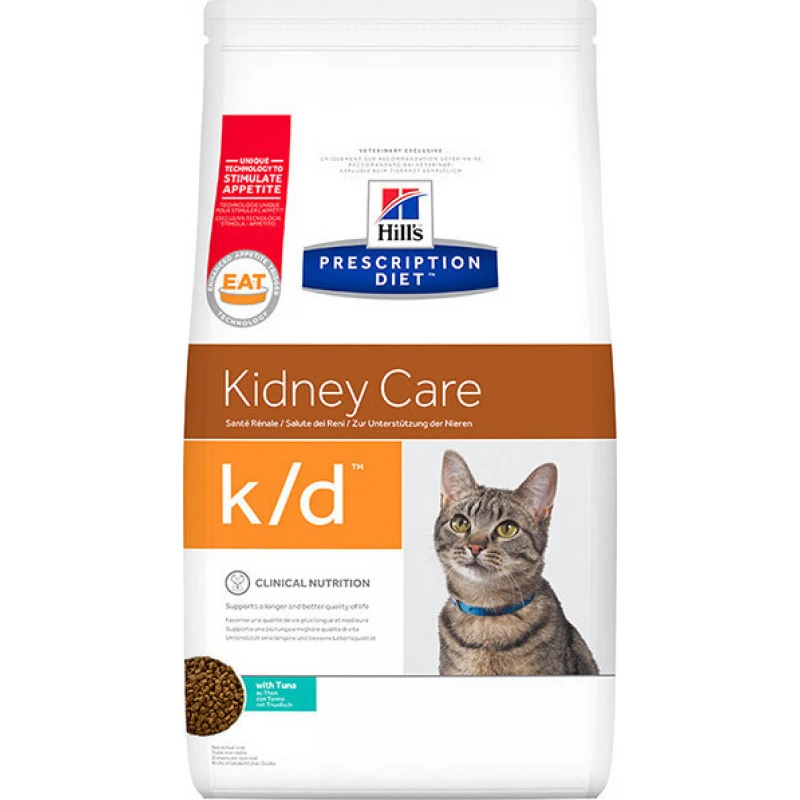 Hill's Prescription Diet k/d Kidney Care Για Γάτες Με Τόνο 1,5kg ΓΑΤΕΣ