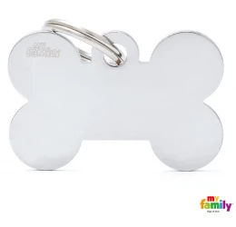 Ταυτότητα Σκύλου My Family Basic Chromed Bone Tag Xlarge 4,8x3,15cm Ταυτότητα Σκύλου My Family Basic Chromed Bone Tag Xlarge 4,8x3,15cm