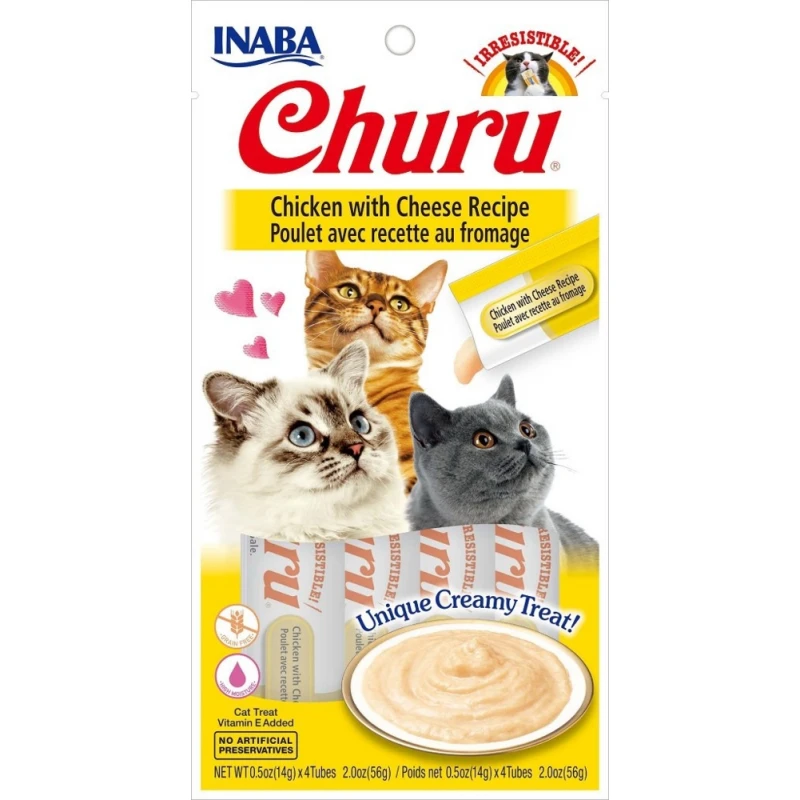 Λιχουδιά Churu Cat Chicken with Cheese 4 x 14gr ΛΙΧΟΥΔΙΕΣ ΓΑΤΑΣ