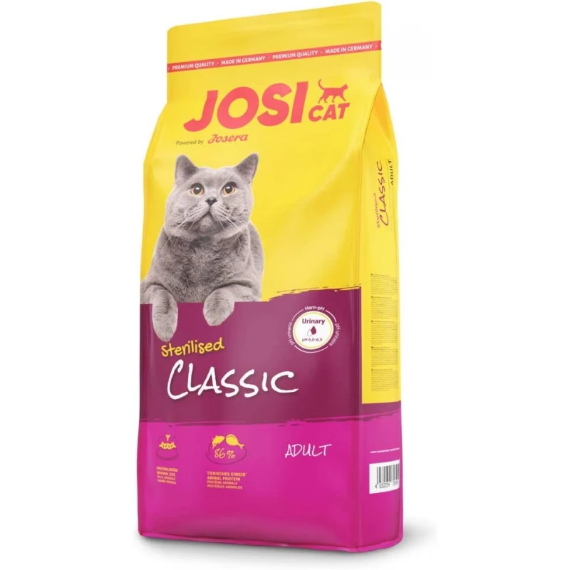Josera Josicat Classic Sterilised Με Σολομό για Στειρωμένες Γάτες 10KG ΓΑΤΕΣ