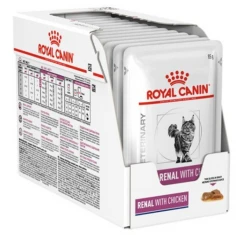 Royal Canin Diet Cat Renal με Κοτόπουλο 12x85gr (12 Τεμάχια)