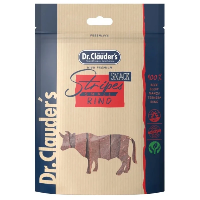 Λιχουδιές Στικς Σκύλου Dr. Clauder's Stripes Small 80gr Beef ΣΚΥΛΟΙ