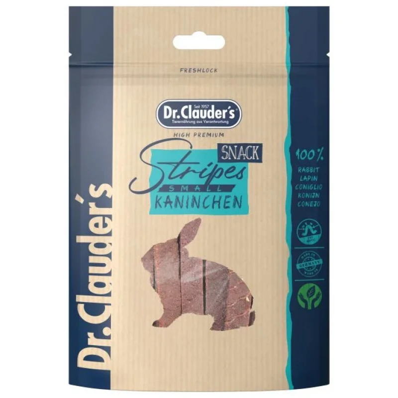 Λιχουδιές Στικς Σκύλου Dr. Clauder's Stripes Small 80gr Rabbit ΣΚΥΛΟΙ