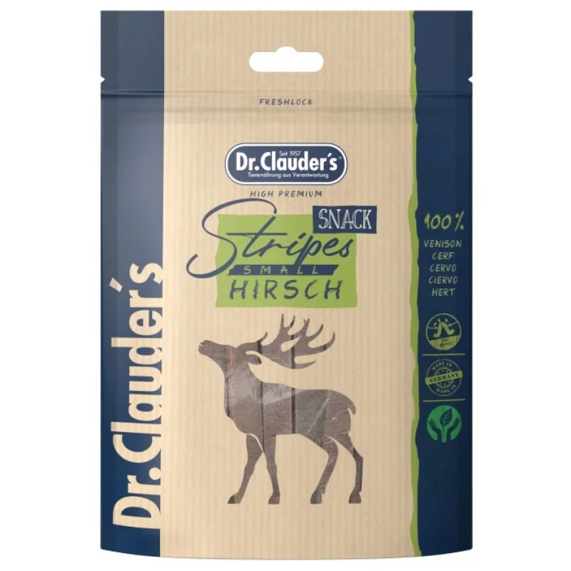 Λιχουδιές Στικς Σκύλου Dr. Clauder's Stripes Small 80gr Deer ΣΚΥΛΟΙ