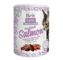 Λιχουδιές Brit Care Cat Superfruit Salmon 100gr  Λιχουδιές Brit Care Cat Superfruit Salmon 100gr