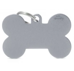 Ταυτότητα Σκύλου My Family Basic Grey Bone Tag Xlarge 4,8x3,15cm Ταυτότητα Σκύλου My Family Basic Grey Bone Tag Xlarge 4,8x3,15cm