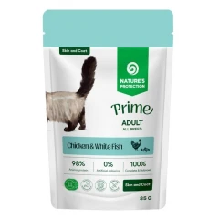 Nature's Protection Prime Cat Skin and Coat Chicken & White Fish 85gr Nature's Protection Prime Cat Skin and Coat Chicken & White Fish 85gr