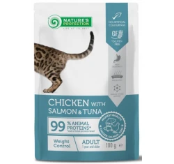 Nature's Protection Cat Weight Control Chicken with Salmon & Tuna 100gr Nature's Protection Cat Weight Control Chicken with Salmon & Tuna 100gr