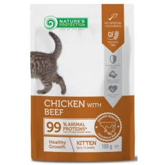 Nature's Protection Kitten Growth Chicken & Beef 100gr