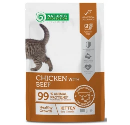 Nature's Protection Kitten Growth Chicken & Beef 100gr Nature's Protection Kitten Growth Chicken & Beef 100gr