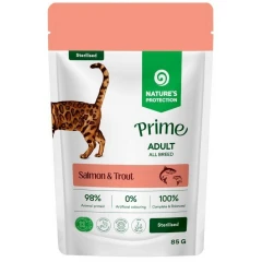 Nature's Protection Prime Sterilized Cat Salmon & Trout 85gr