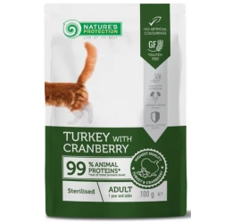 Nature's Protection Sterilized Cat Turkey & Cranberry 100gr Nature's Protection Sterilized Cat Turkey & Cranberry 100gr
