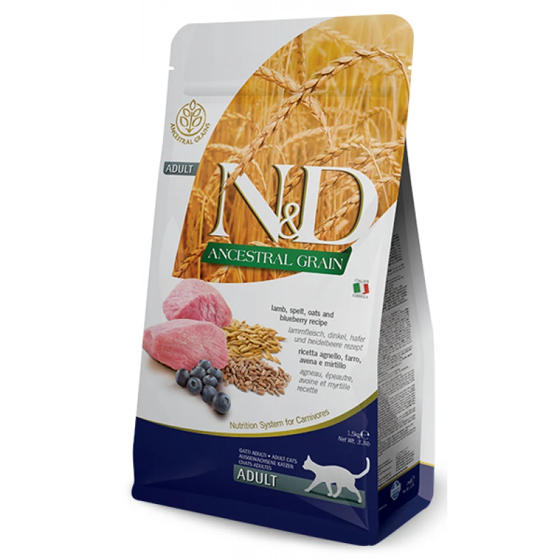  N&D LOW GRAIN LAMB & BLUEBERRY ADULT CAT 10KG ΓΑΤΕΣ