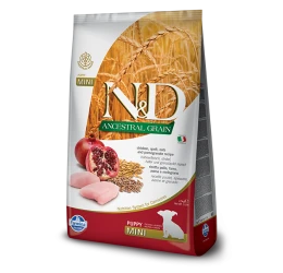 N&D Low Grain Chicken & Pomegranate Puppy Mini  2,5kg N&D Low Grain Chicken & Pomegranate Puppy Mini  2,5kg