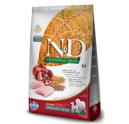 N&D Low Grain Chicken & Pomegranate Senior Medium & Maxi 2,5kg N&D Low Grain Chicken & Pomegranate Senior Medium & Maxi 2,5kg