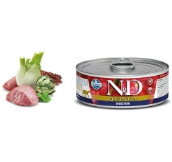 N&D Cat Quinoa Digestion Wet Food 80gr (12τμχ)