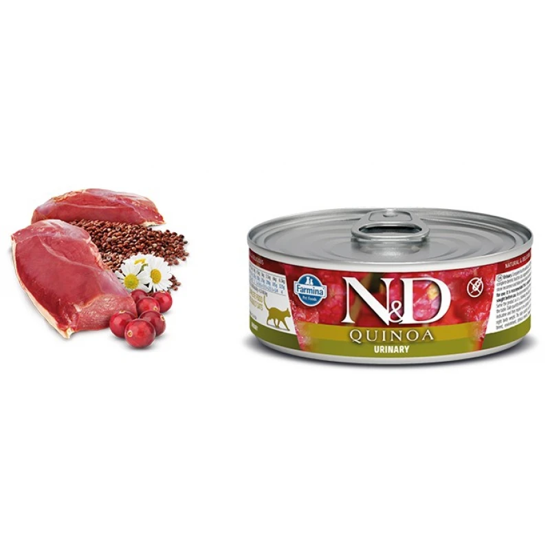 N & D CAT QUINOA URINARY WET FOOD 80GR (12ΤΜΧ) ΥΓΡΗ ΤΡΟΦΗ -  ΚΟΝΣΕΡΒΕΣ ΓΑΤΑΣ