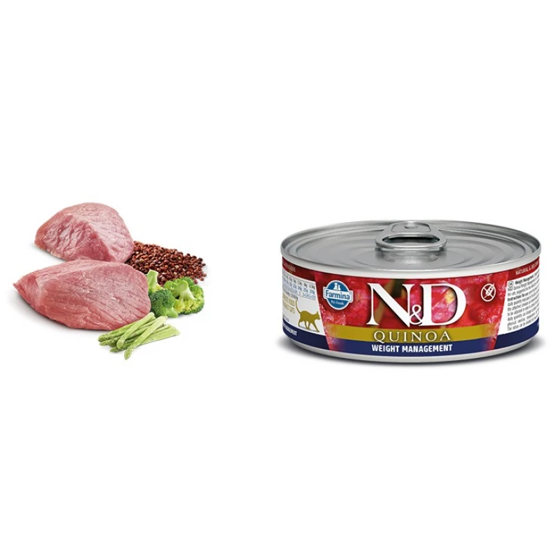 N & D CAT QUINOA WEIGHT MANAGEMENT WET FOOD 80GR (12ΤΜΧ) ΥΓΡΗ ΤΡΟΦΗ -  ΚΟΝΣΕΡΒΕΣ ΓΑΤΑΣ