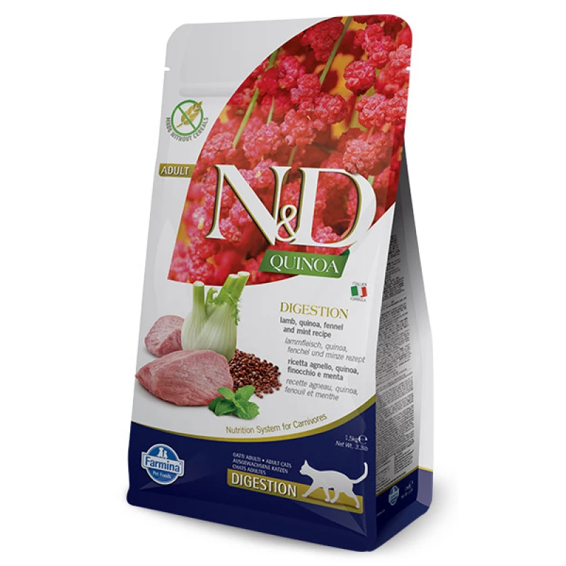 N & D CAT QUINOA DIGESTION 1,5KG ΞΗΡΑ ΤΡΟΦΗ ΓΑΤΑΣ