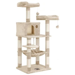 Γατόδεντρο - Ονυχοδρόμιο Cat Cave 143cm Μπεζ Γατόδεντρο - Ονυχοδρόμιο Cat Cave 143cm Μπεζ
