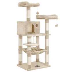 Γατόδεντρο - Ονυχοδρόμιο Cat Cave 143cm Μπεζ Γατόδεντρο - Ονυχοδρόμιο Cat Cave 143cm Μπεζ