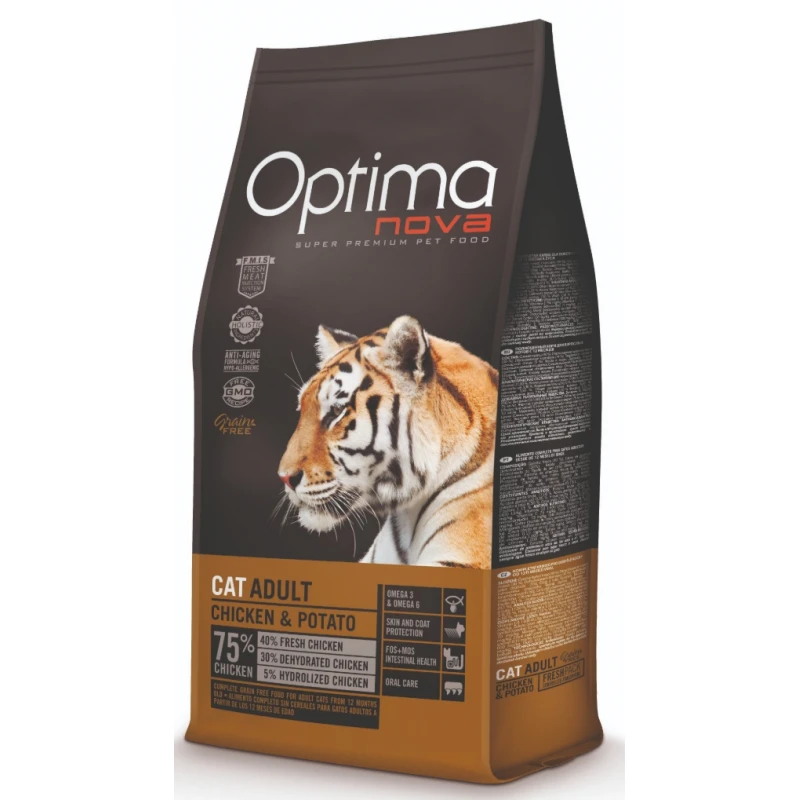 Optimanova Cat Grain Free Adult Chicken & Potato 2kg ΞΗΡΑ ΤΡΟΦΗ ΓΑΤΑΣ