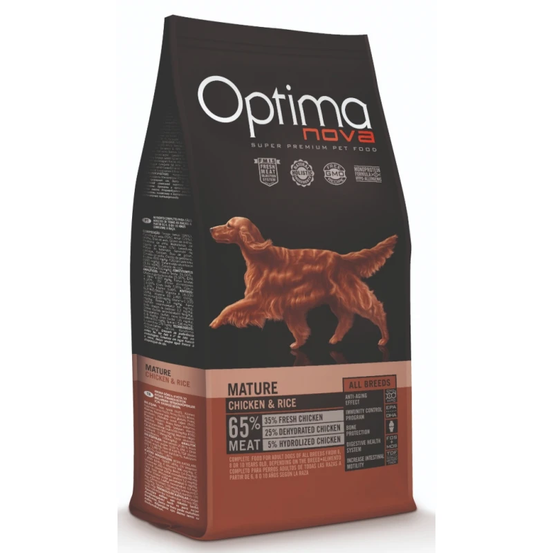 Optimanova Mature Chicken & Rice 12kg ΞΗΡΑ ΤΡΟΦΗ ΣΚΥΛΟΥ