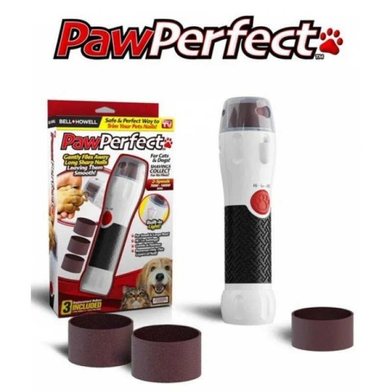Paw Perfect Ηλεκτρική Λίμα Νυχιών για σκύλους και Γάτες ΒΟΥΡΤΣΕΣ- ΠΕΡΙΠΟΙΗΣΗ - ΣΑΜΠΟΥΑΝ
