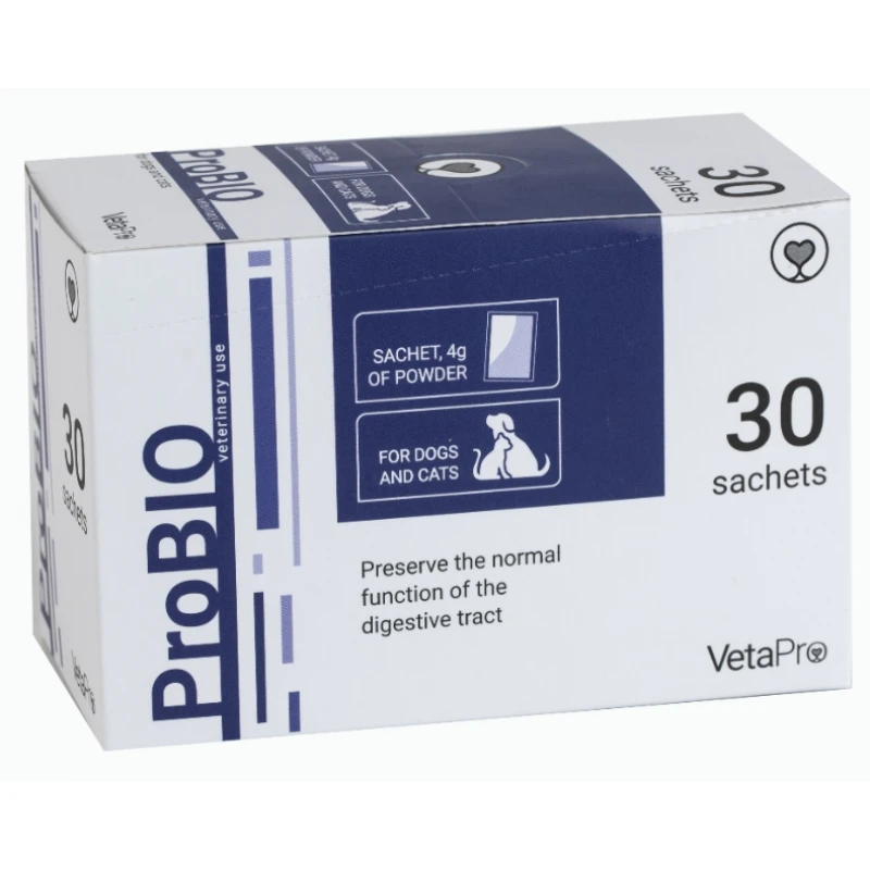 VETAPRO PROBIO 30 ΦΑΚΕΛ X4GR ΓΙΑ ΤO ΠΕΠΤΙΚΟ ΣΥΜΠΛΗΡΩΜΑΤΑ ΔΙΑΤΡΟΦΗΣ & ΒΙΤΑΜΙΝΕΣ ΣΚΥΛΟΥ