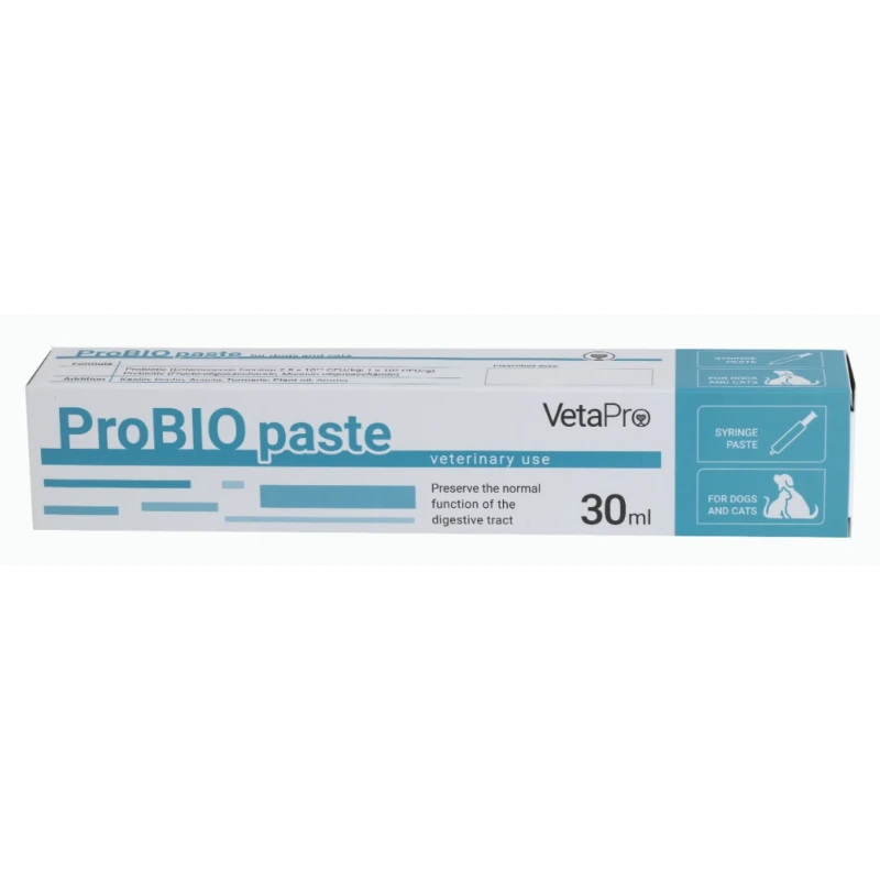 VETAPRO PROBIO PASTE 30ML ΓΙΑ ΤO ΠΕΠΤΙΚΟ ΣΥΜΠΛΗΡΩΜΑΤΑ ΔΙΑΤΡΟΦΗΣ & ΒΙΤΑΜΙΝΕΣ ΣΚΥΛΟΥ