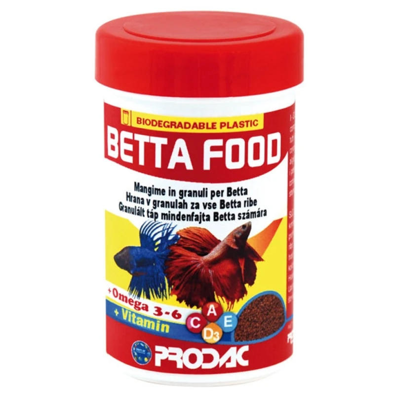 ΤΡΟΦΗ ΓΙΑ ΜΟΝΟΜΑΧΟΥΣ PRODAC BETTA FOOD 100ML ΤΡΟΦΕΣ ΓΙΑ ΨΑΡΙΑ