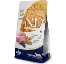 N&D Low Grain Lamb & Blueberry Adult Cat 1.5kg  N&D Low Grain Lamb & Blueberry Adult Cat 1.5kg