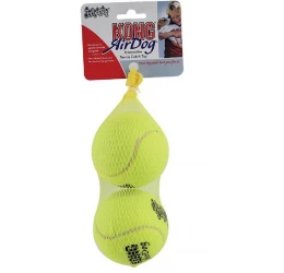 Kong Air Dog Tennis Ball With Squeaker Large 2τμχ Kong Air Dog Tennis Ball With Squeaker Large 2τμχ