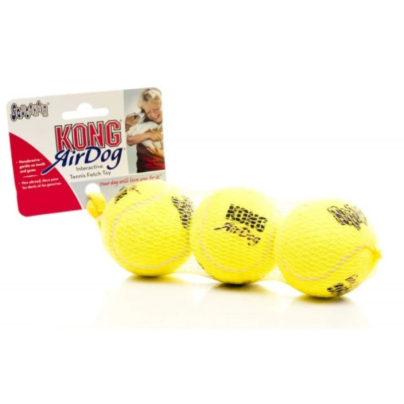 KONG AIR DOG TENNIS BALL WITH SQUEAKER MEDIUM 3τμχ ΣΚΥΛΟΙ