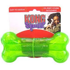 Kong Squeezz Crackle Bone Medium Kong Squeezz Crackle Bone Medium