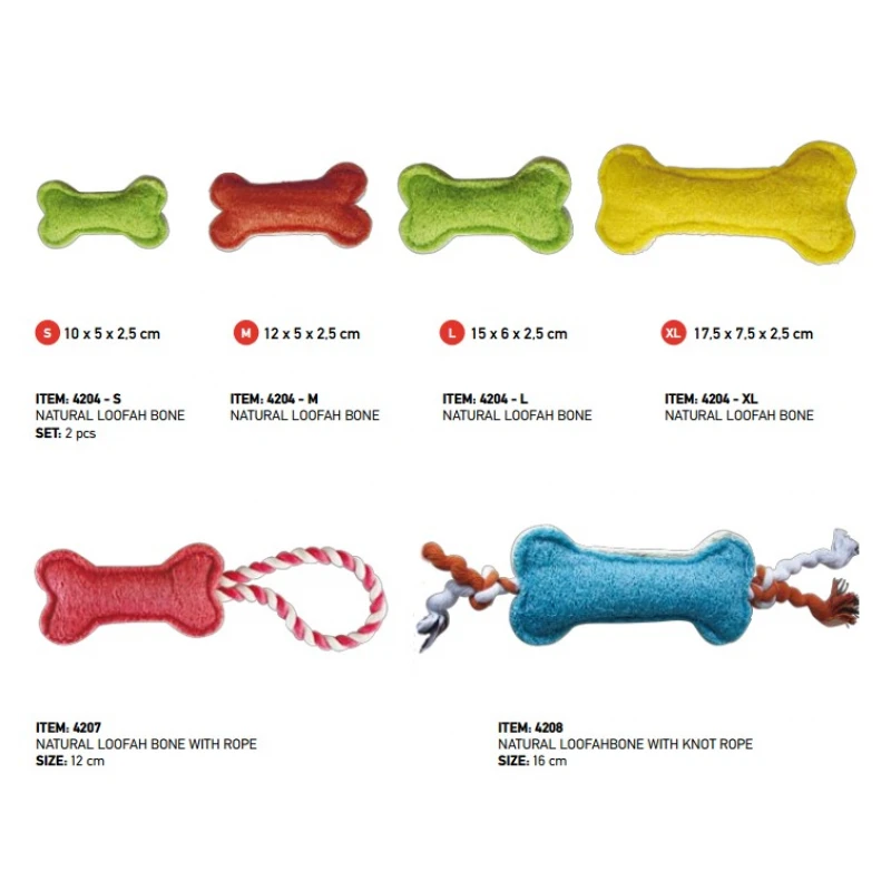 LOOFAH BONE SMALL 10CM ΠΑΙΧΝΙΔΙΑ LOOFAH BONE SMALL 10CM ΠΑΙΧΝΙΔΙΑ