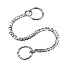 Χρωμιομένος Λεπτός Πνίχτης Σκύλου Flat Snake της Pet Interest Large 0.75x65cm Χρωμιομένος Λεπτός Πνίχτης Σκύλου Flat Snake της Pet Interest Large 0.75x65cm