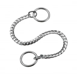 Χρωμιομένος Λεπτός Πνίχτης Σκύλου Flat Snake της Pet Interest Small 0.75x45cm