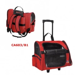 Τσάντα Μεταφοράς Σκύλου Ή Γάτας "maxi" Της Camon 43x26x36cm Κόκκινη