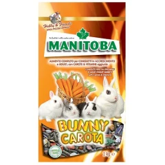 Τροφή για Κουνέλια Manitoba Bunny Carota 1kg (Νεαρά-ενήλικα)